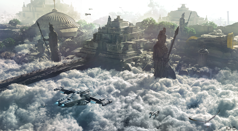 Illustration for article titled Dune and the fantastic science fiction cities of Finnian MacManus